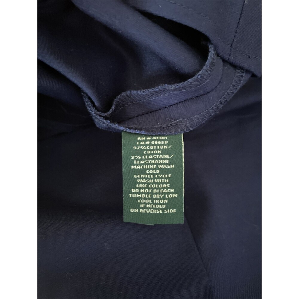 Lauren Ralph Lauren Navy Blue Pleated Skirt Size 10 NWT - Picture 5 of 5